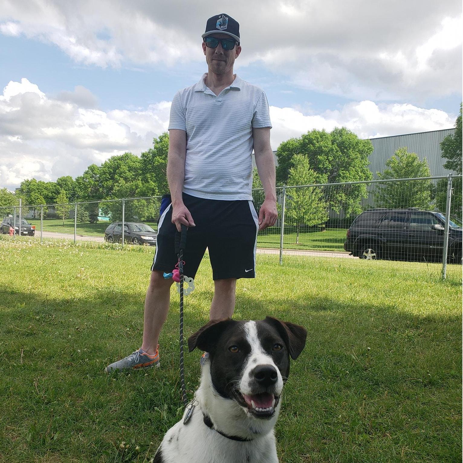 Elliott has become an excellent "Dog-Father"