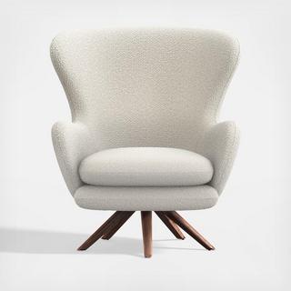 Powell Wingback Lounge Accent Chair