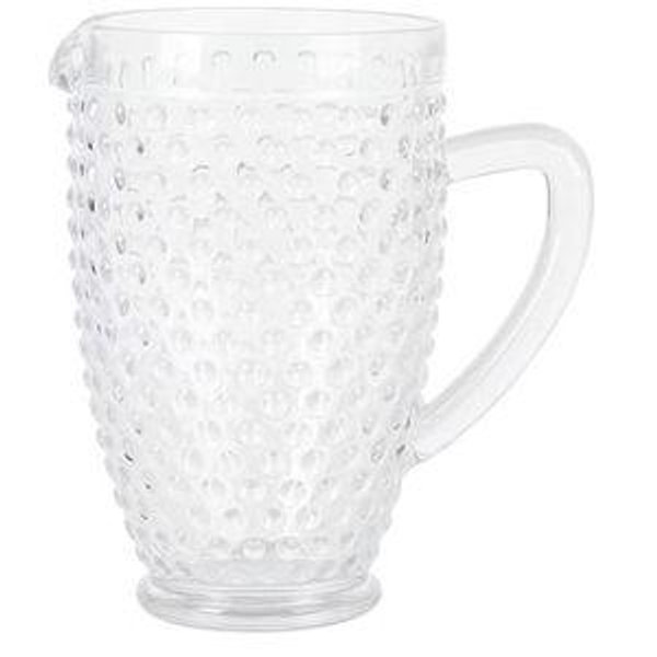 Martha Stewart Chauncey Hobnail Glass Serving Pitcher - Clear