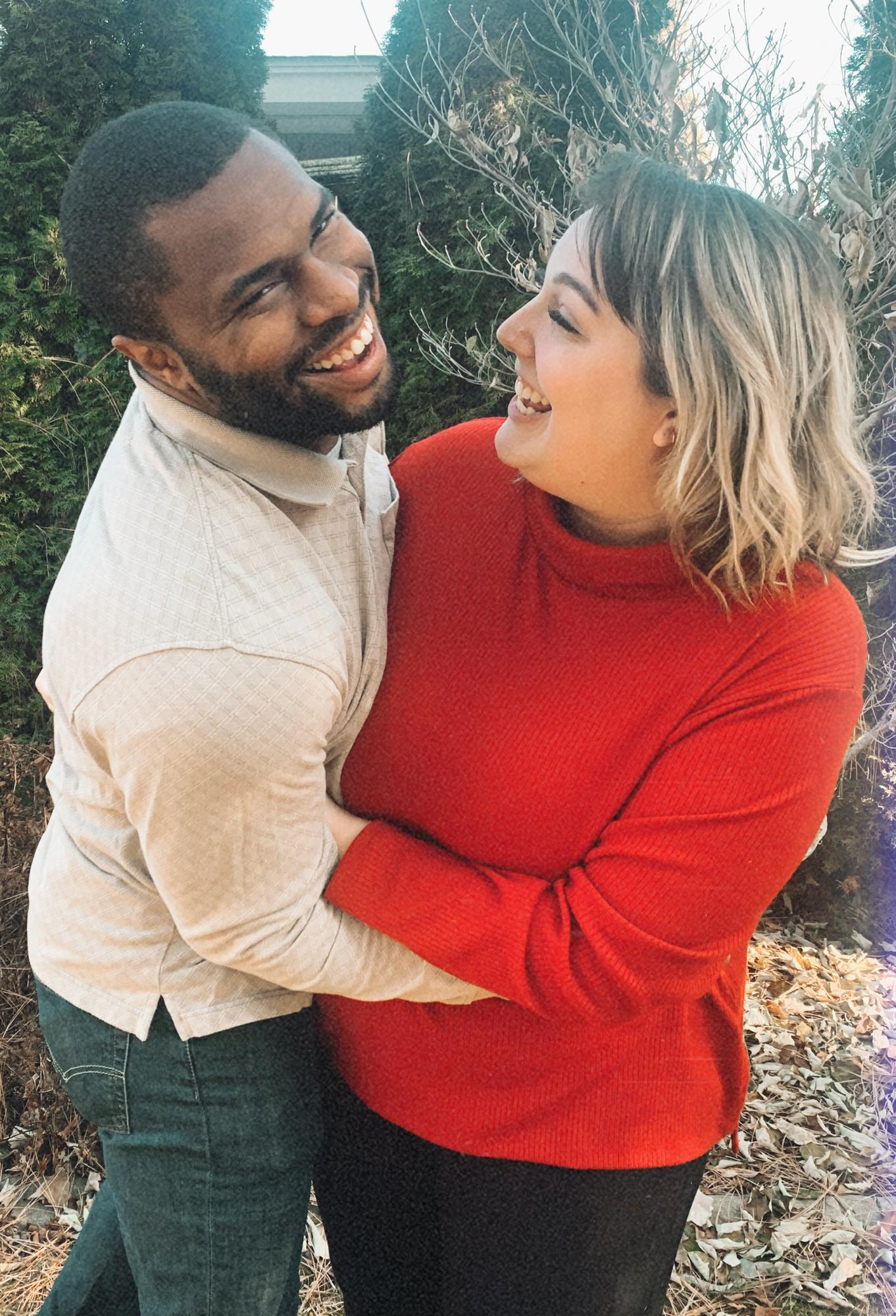 This was one of the first photos we took together, Thanksgiving 2019!