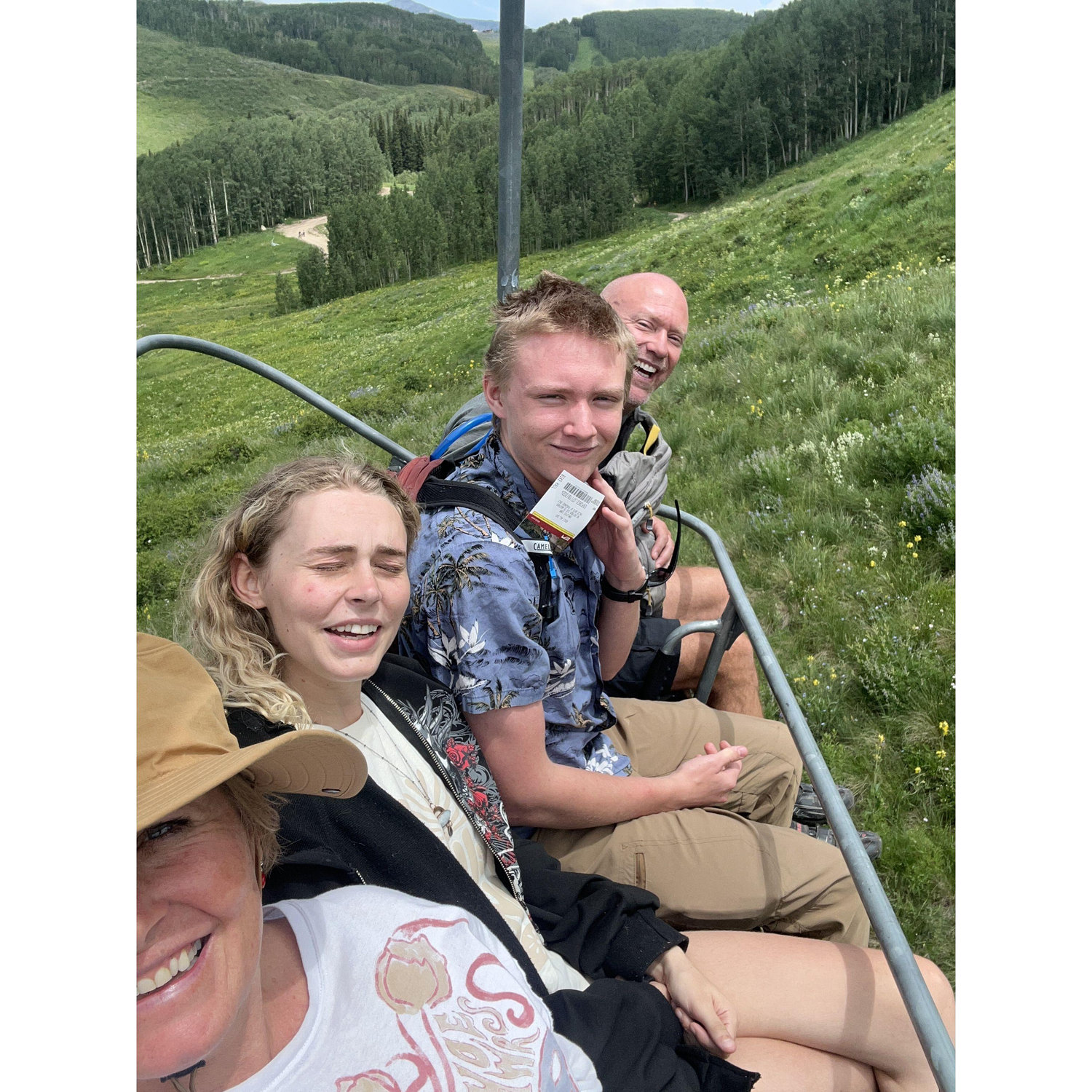 2024 Molly and Xander visiting with us in Crested Butte