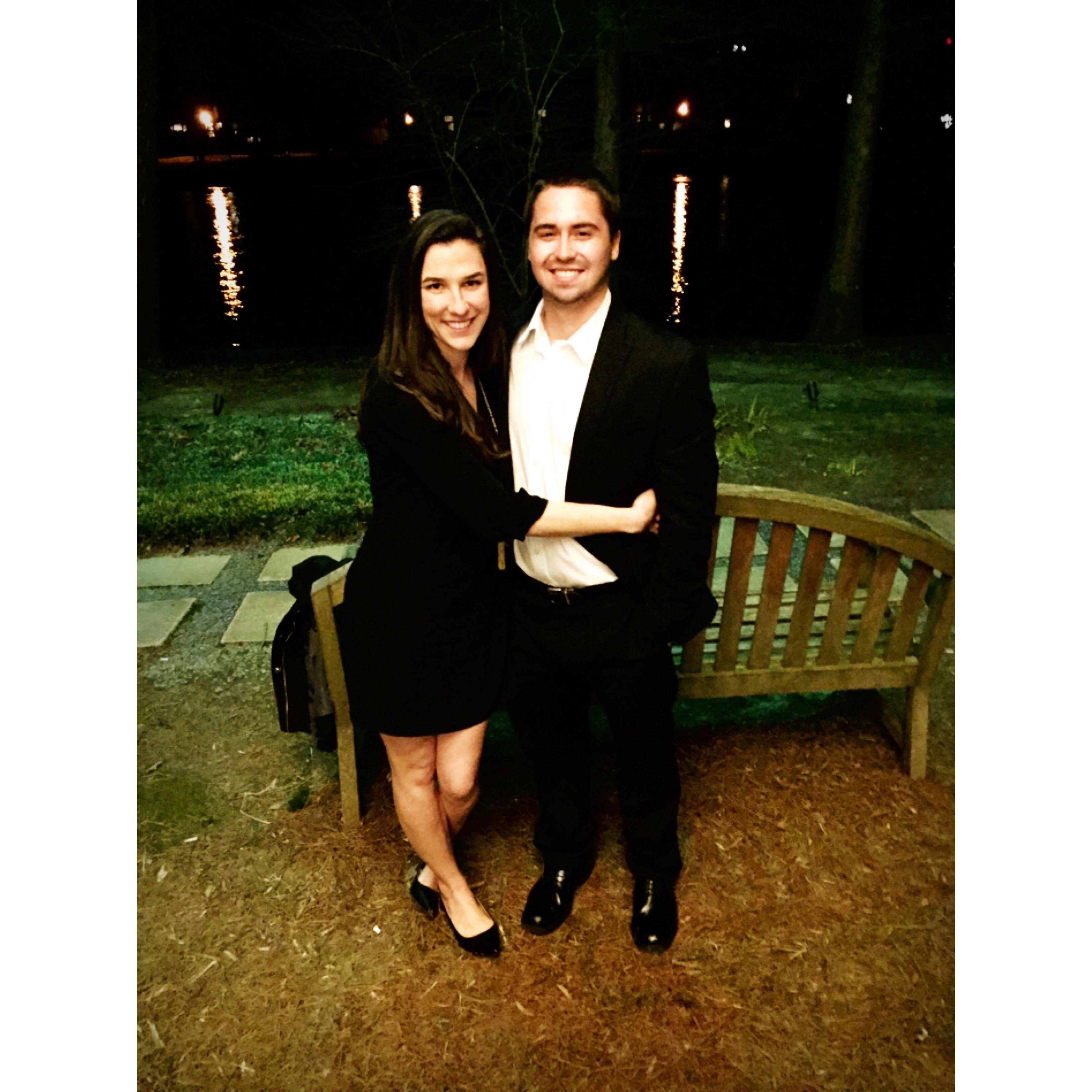 Our first Valentine's Day together!