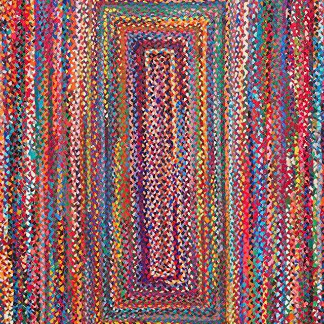 nuLOOM Tammara Hand Braided Runner Rug, 2' 6" x 8', Multi