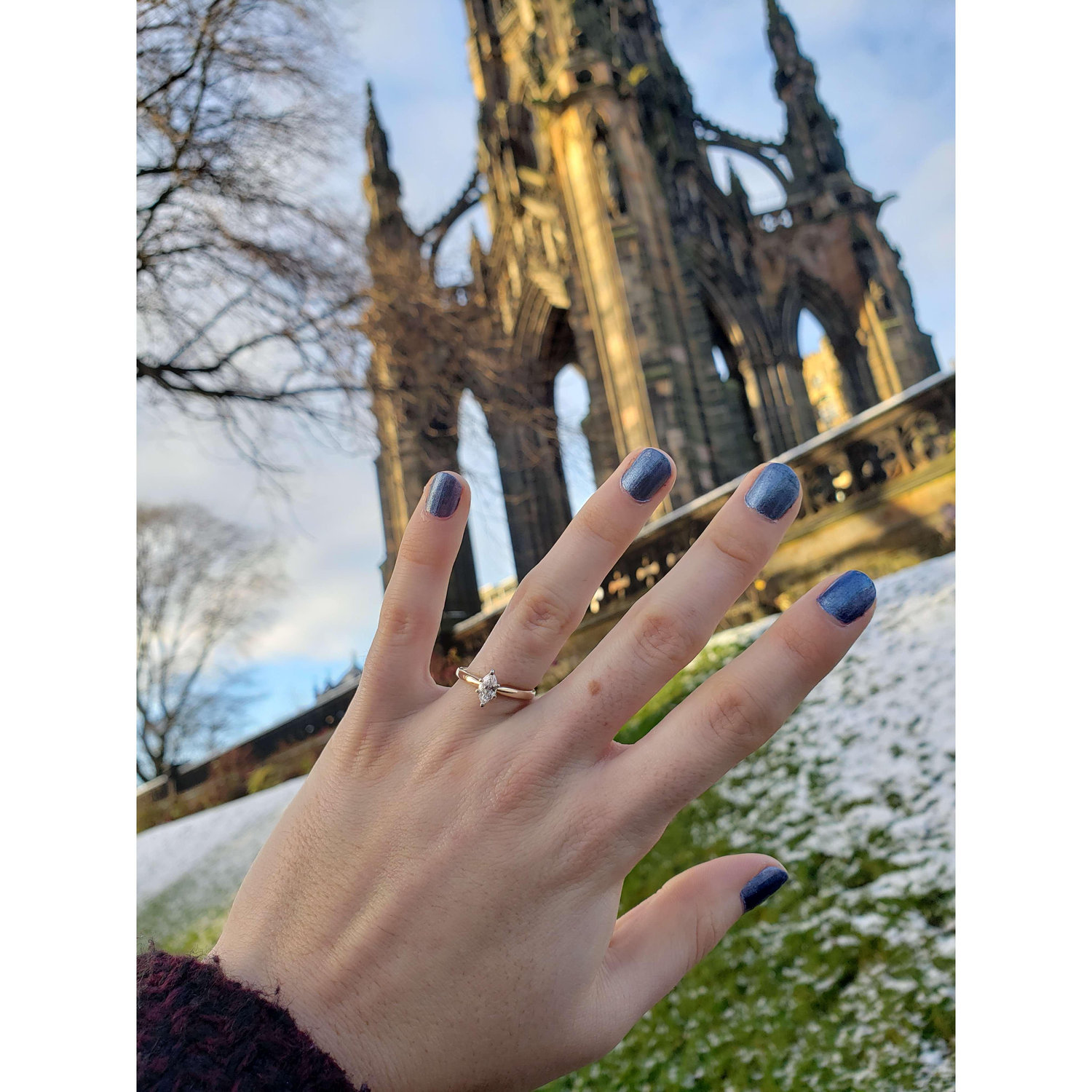 The ring at Scott Monument in Edinburgh (2020)