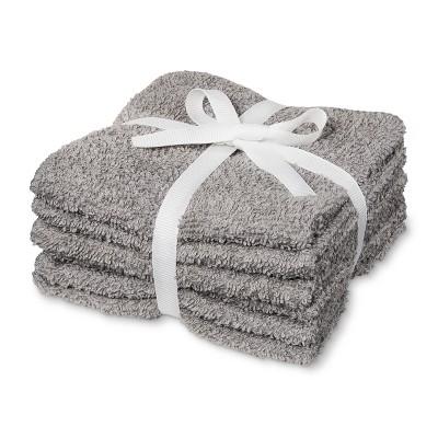 6pk Washcloth Gray - Room Essentials™