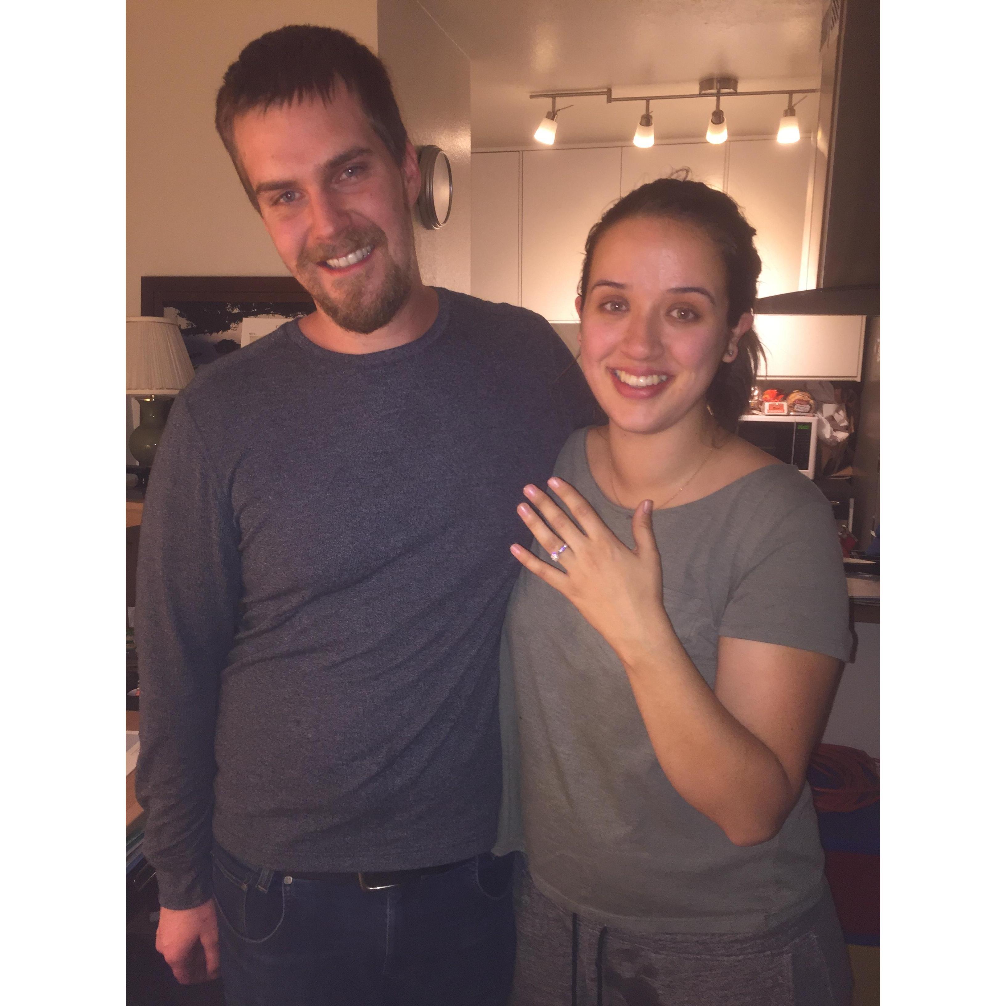 The night of the proposal!