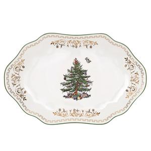 Spode Christmas Tree Gold Collection Medium Oval Platter