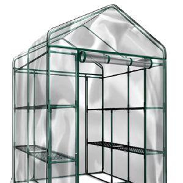 Hastings Home Walk-In Greenhouse 4.69-ft L x 4.69-ft W x 6.39-ft H Clear Pop-up Greenhouse