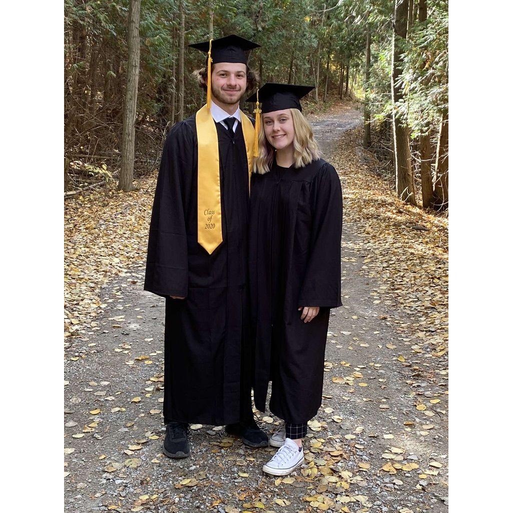 The Bride and Groom before their high school graduation.