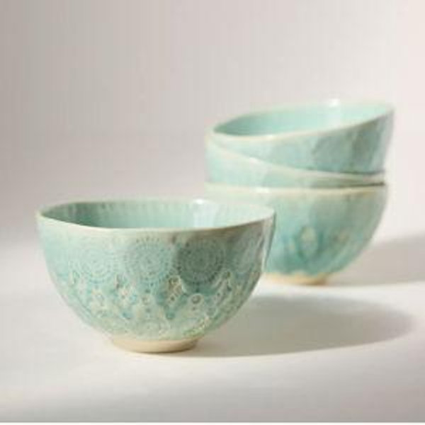 Old Havana Cereal Bowls, Set of 4 - MINT COLOR