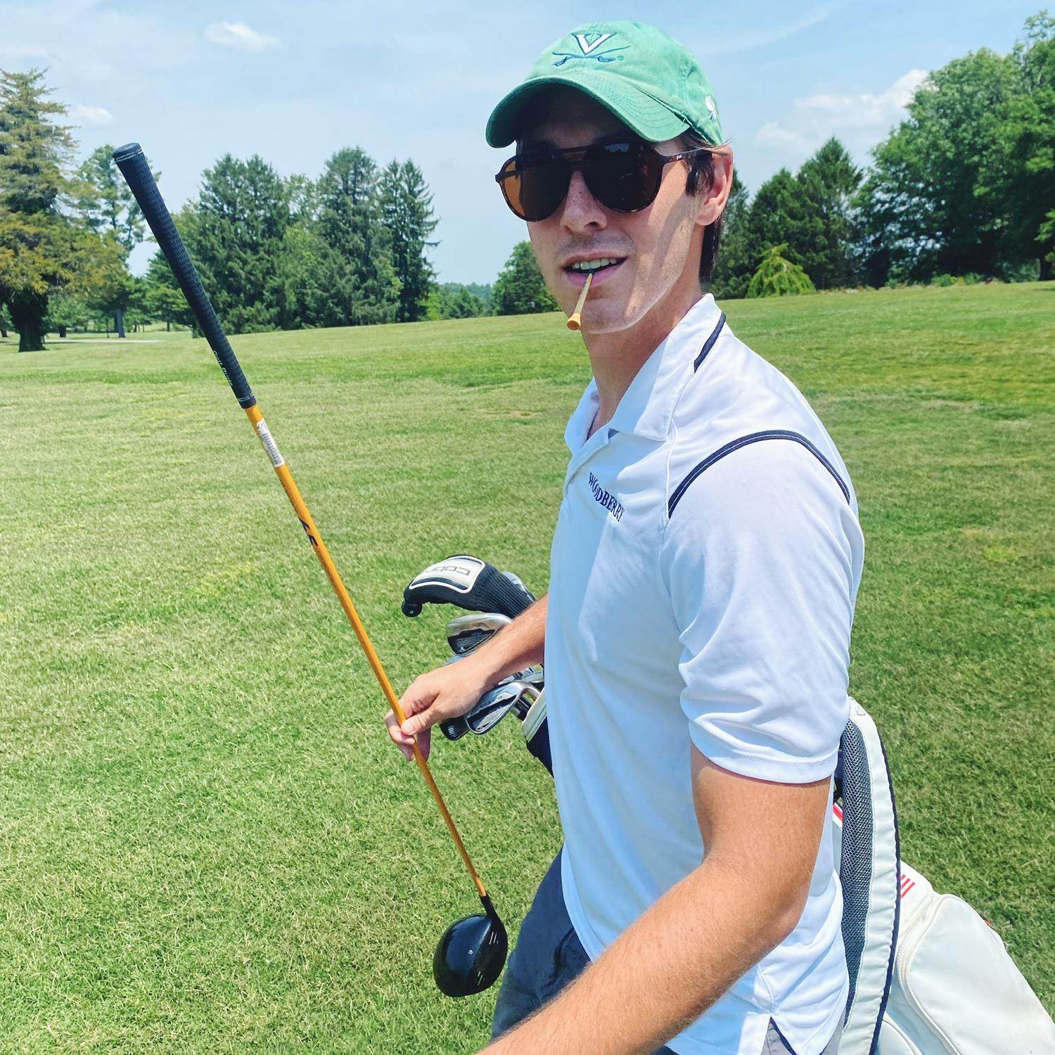 Got in all the free golf he could at Woodberry! ⛳️