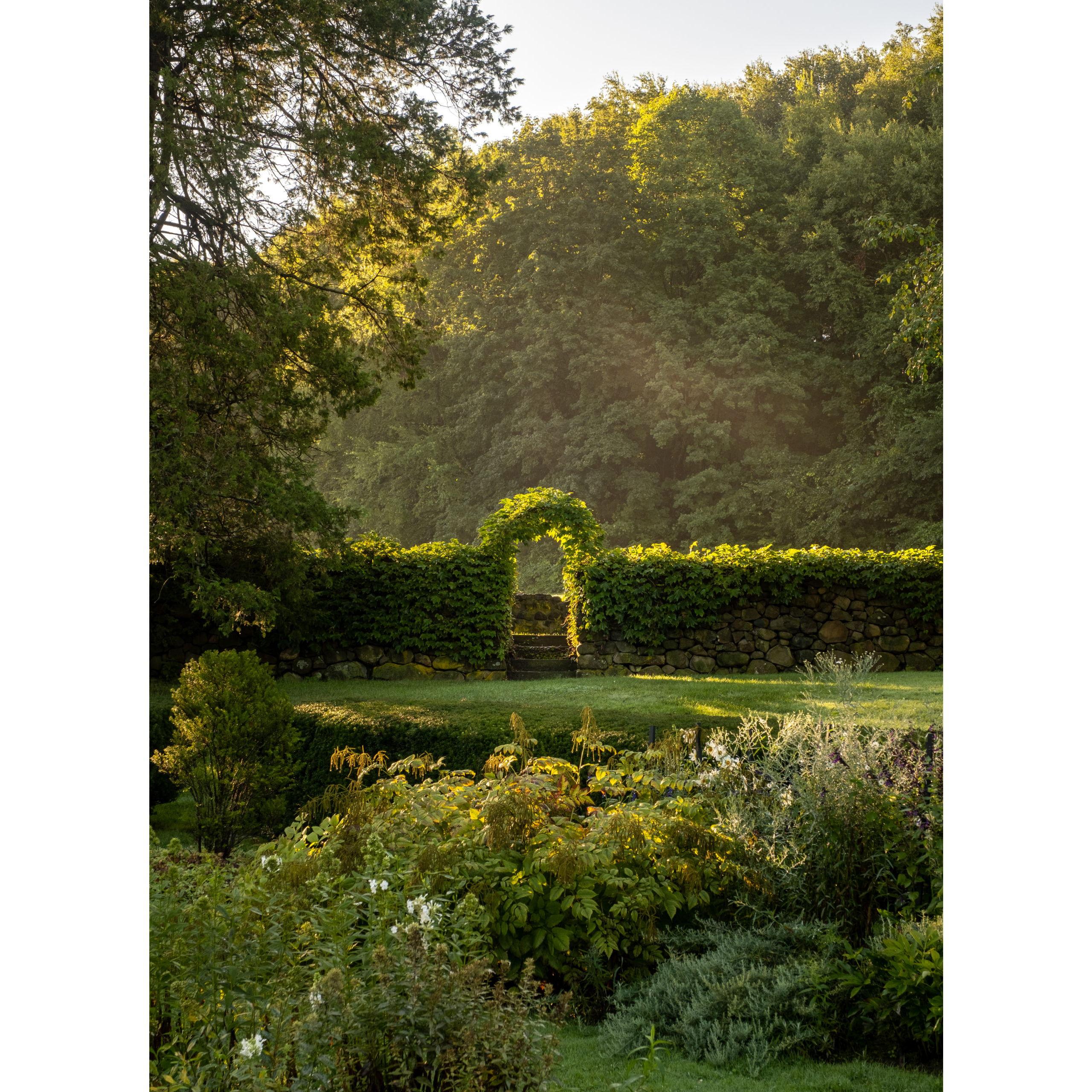 An area of the sunken garden.