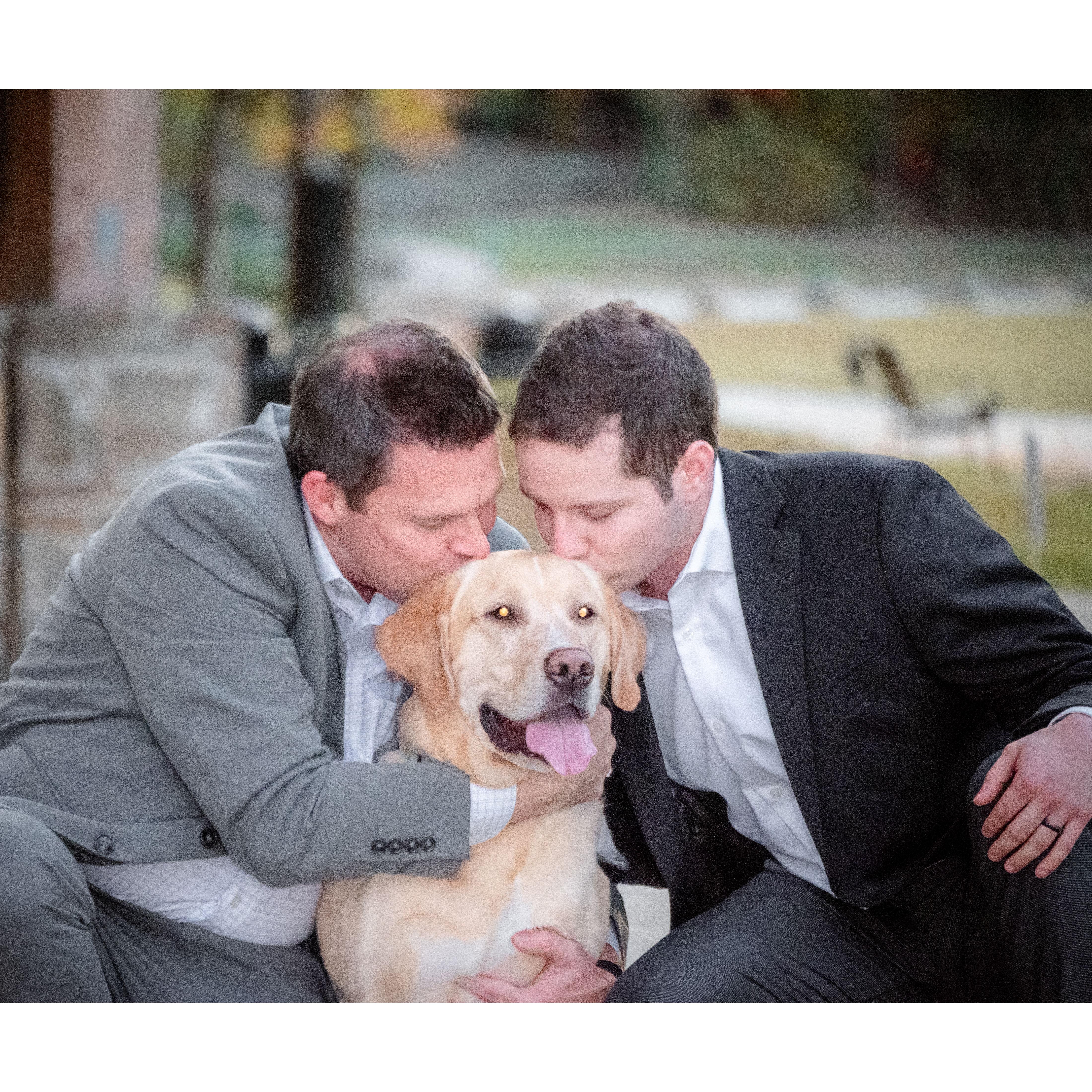 Hucks was very happy we got Engaged!