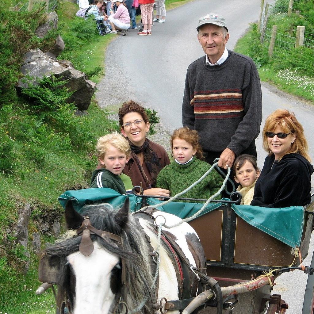 Jaunty car through the Gap of Dunloe!