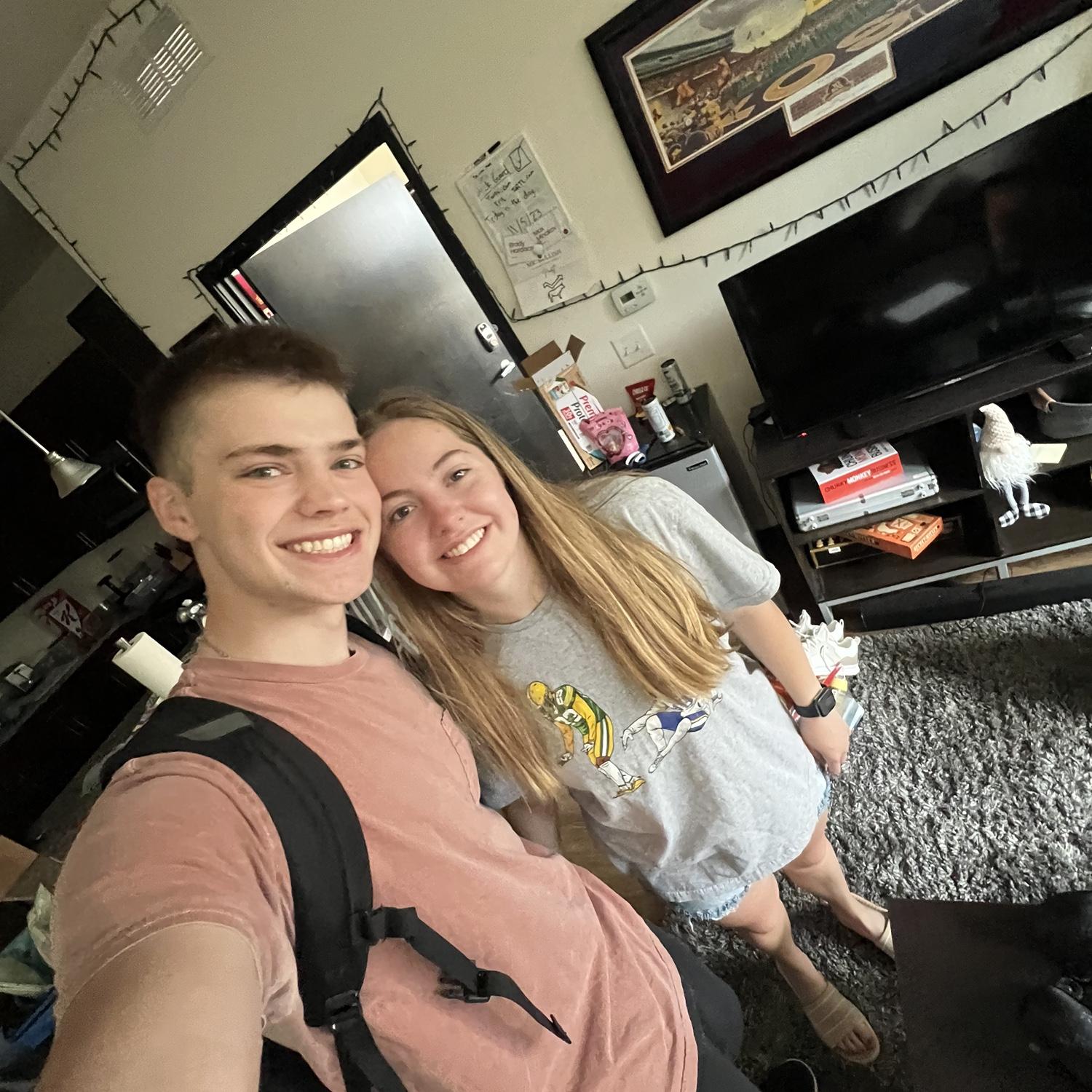 On our way to the airport to drop Nathan off for India