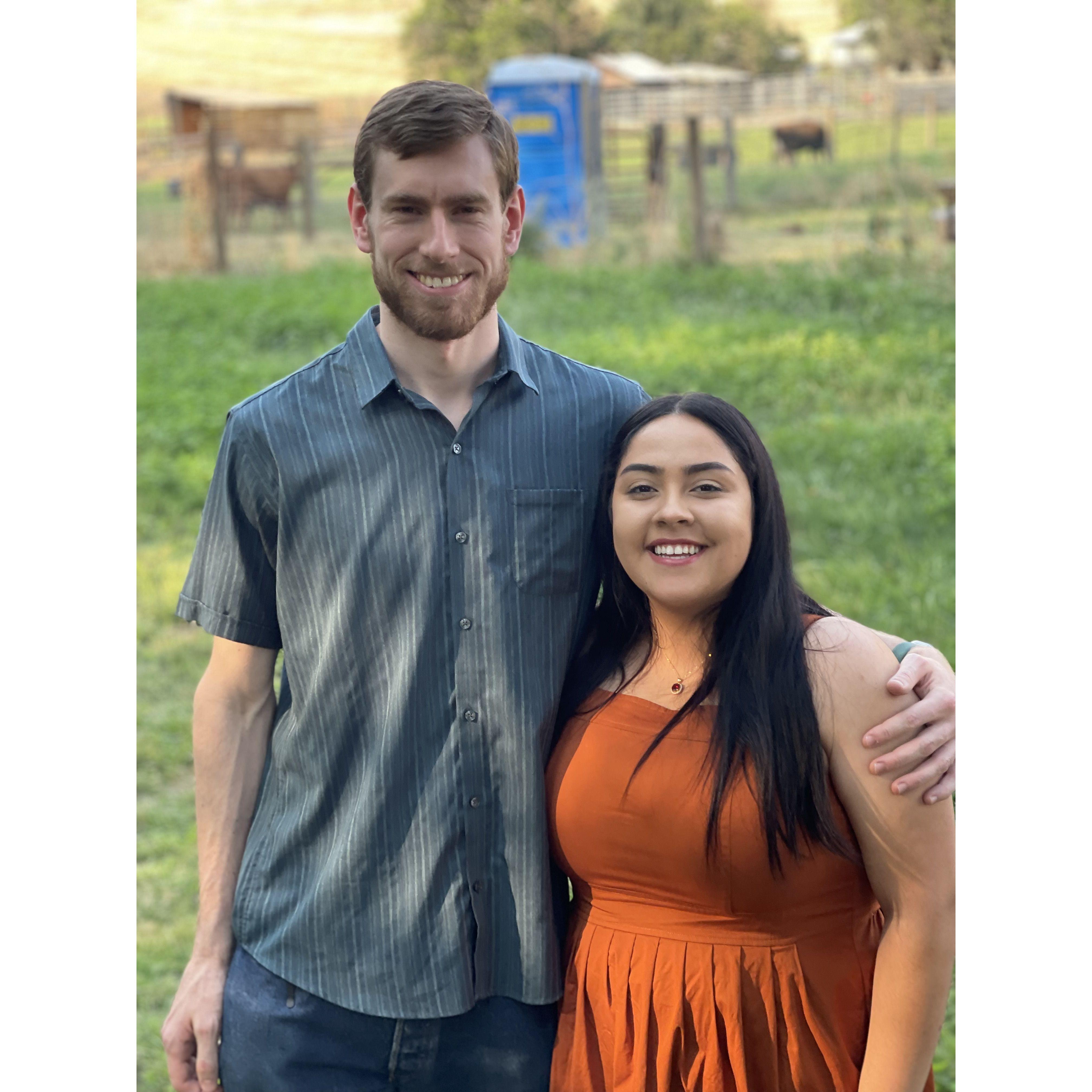 our first wedding together
