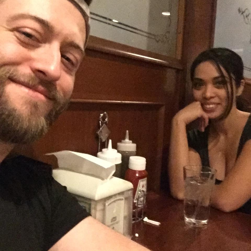 Our first date and our first photo together. First, we went to the gym. There, Stephen hurt his wrist after trying to lift too much weight. He is permanently injured from this attempting this feat.