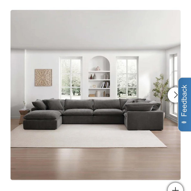 Aiden & Ivy Sereen 6-piece Fabric Modular Sectional