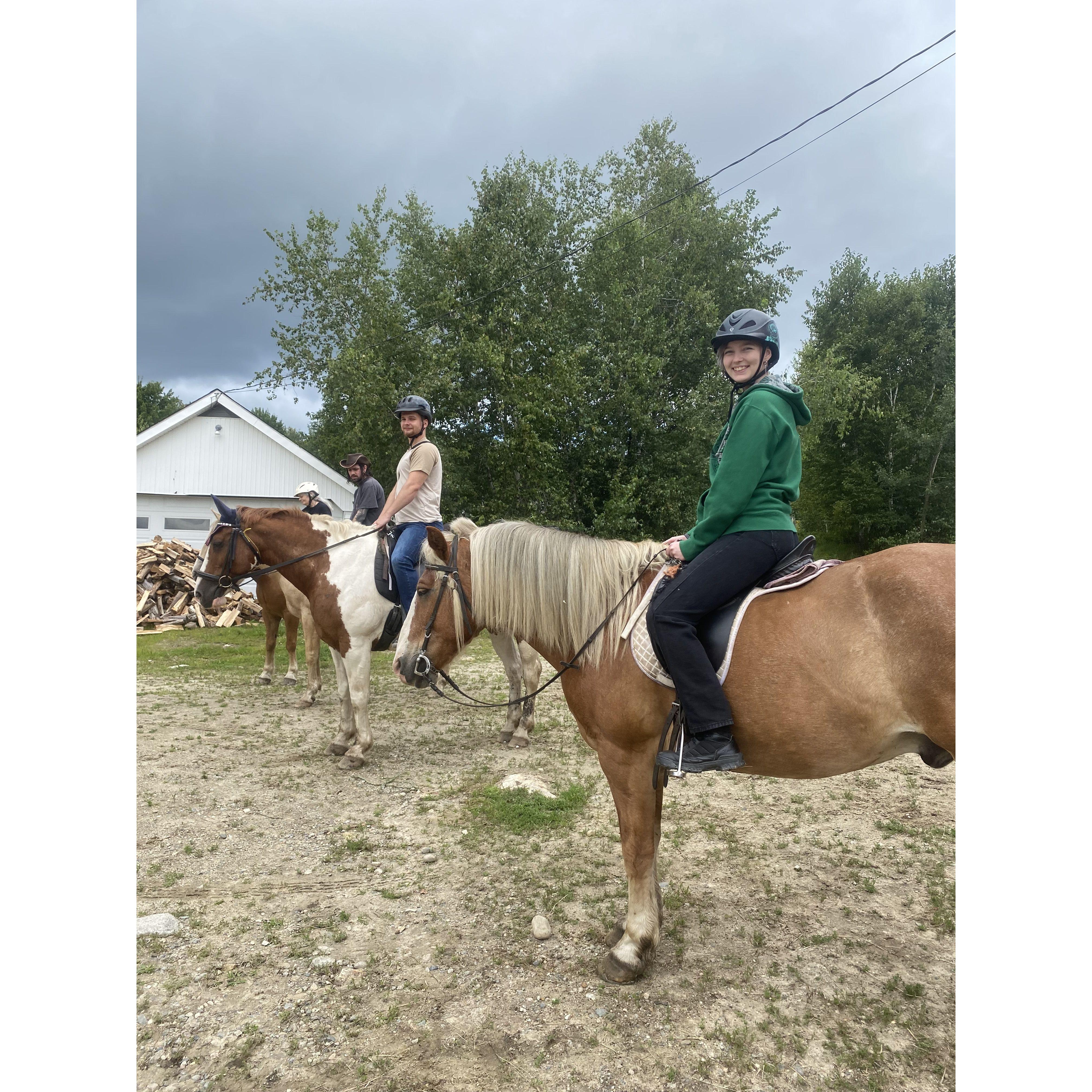This was our first time experiencing horseback riding!
