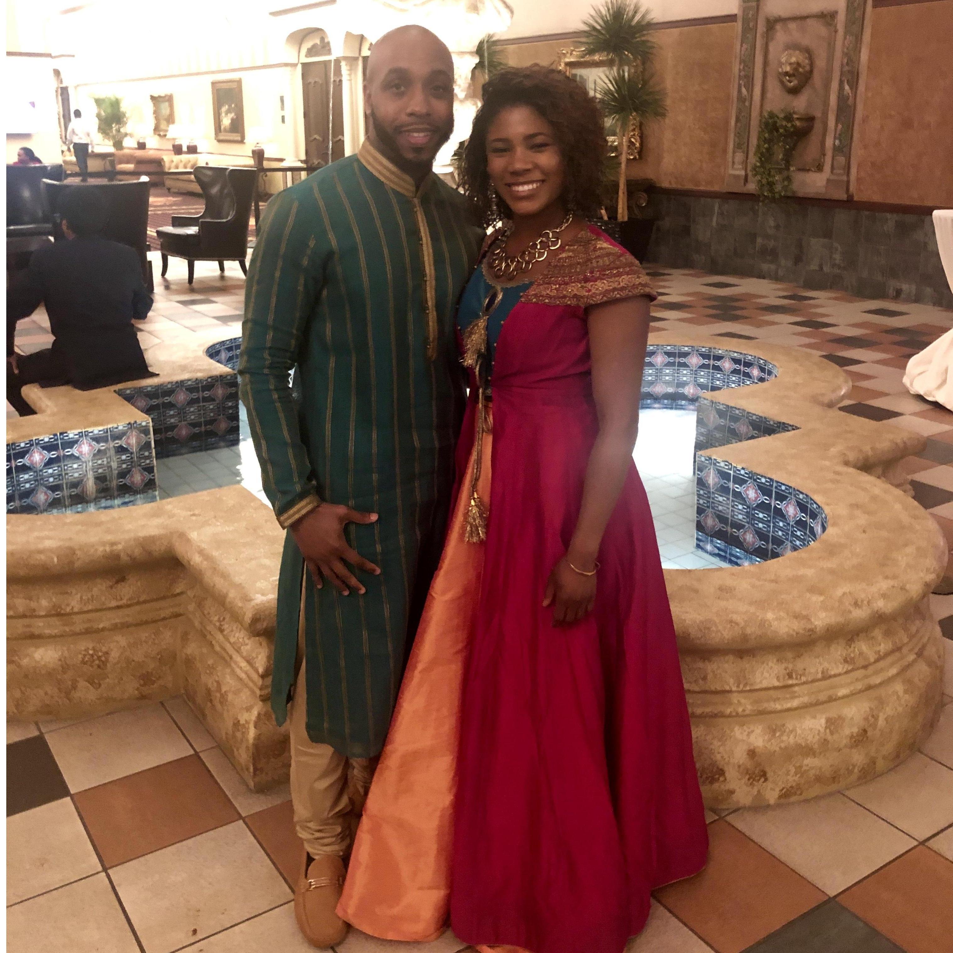 June 2019 at an Indian wedding.