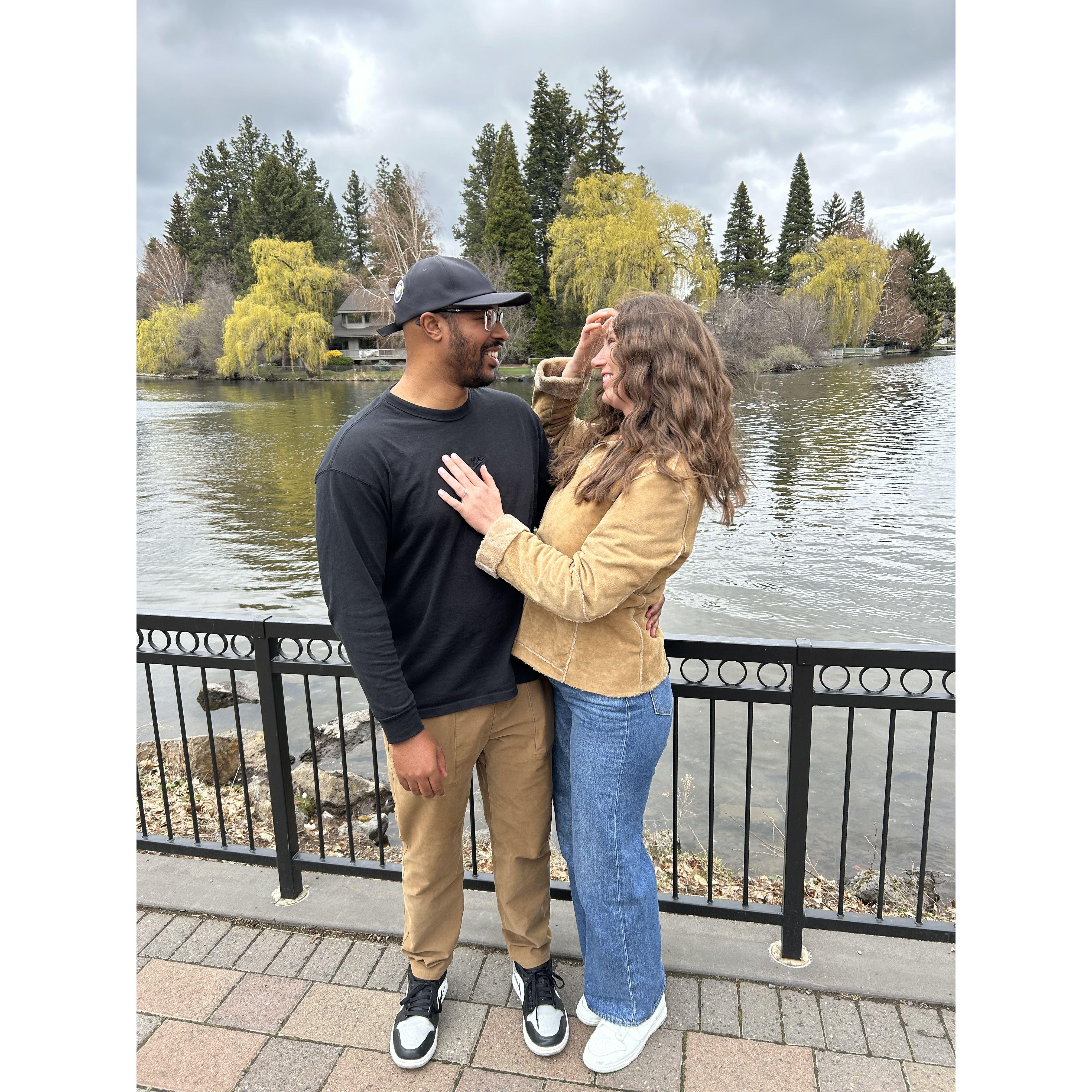 Engagement weekend trip in Bend