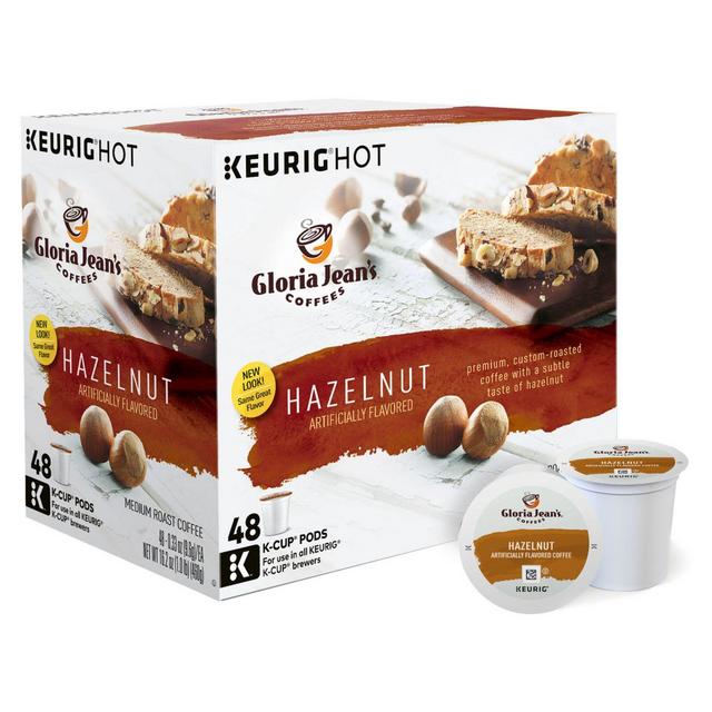 Gloria Jean's® Hazelnut Flavored Coffee Keurig® K-Cup® Pods 48-Count