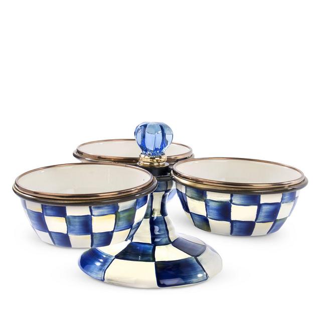 MacKenzie-Childs Royal Check Enamel Triplicity