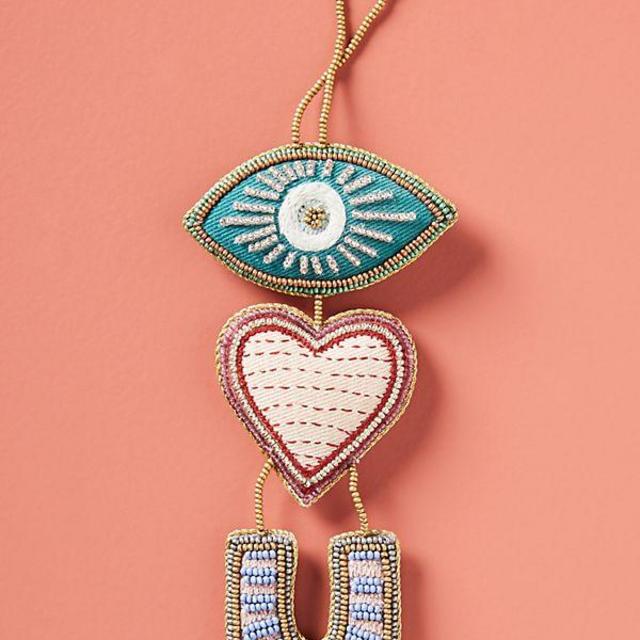 Eye Love You Beaded Ornament