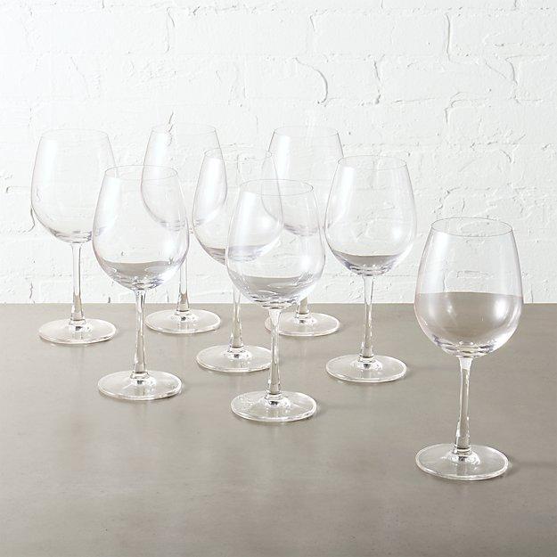 Set of 8 Fulton Red Wine Glasses