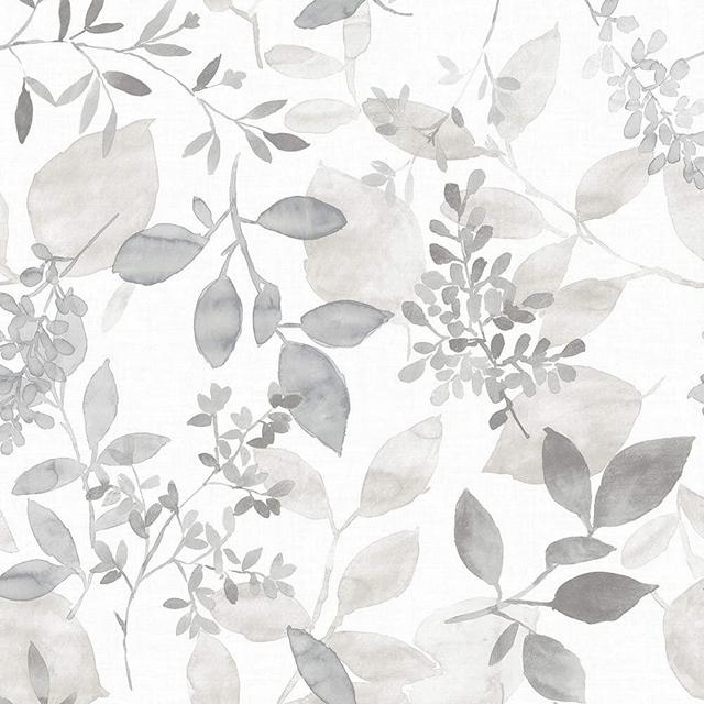 NuWallpaper NUS3144 Grey Breezy Peel & Stick Peel and Stick Wallpaper