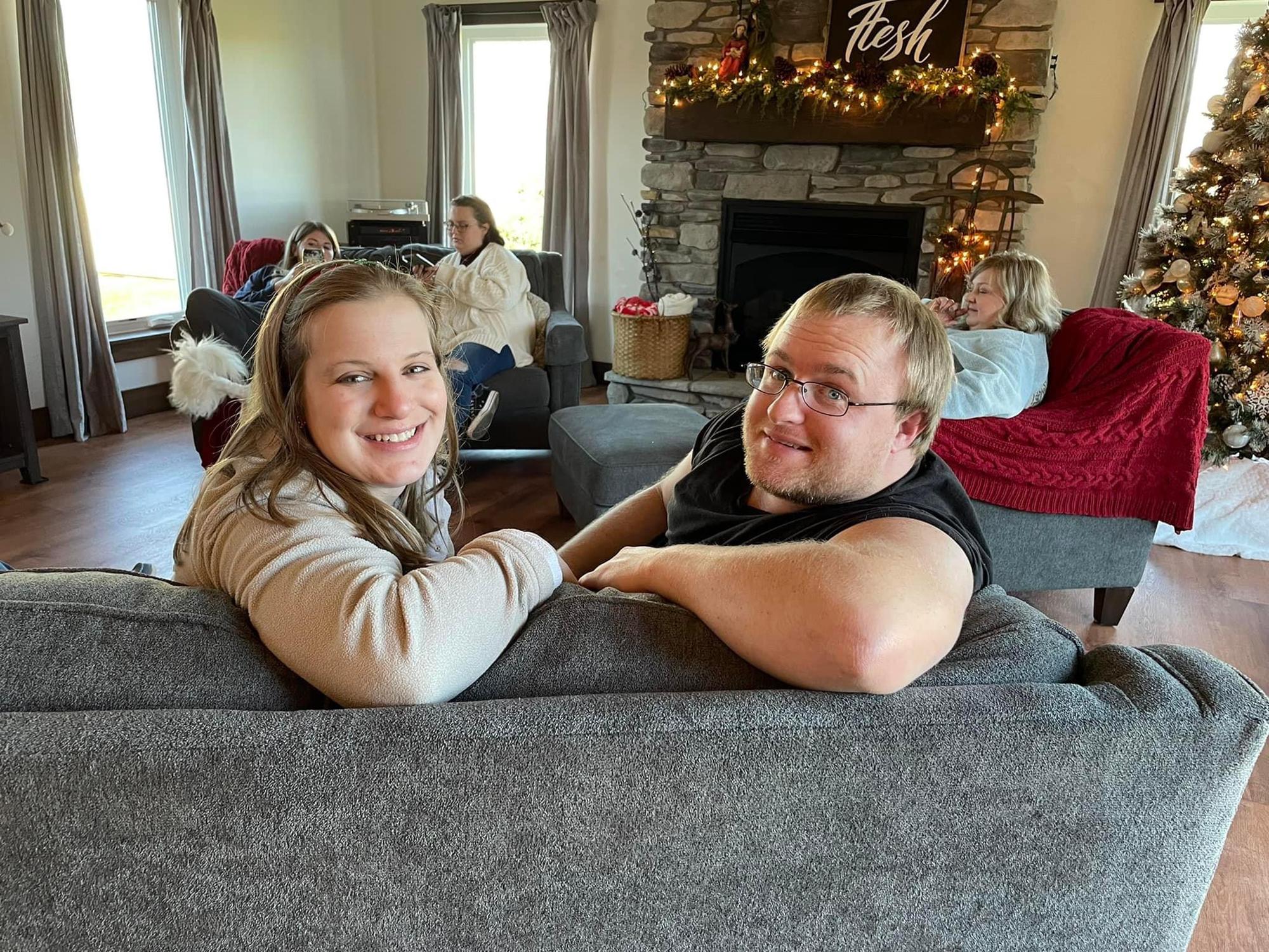 Christmas time 2021, with Katie’s family