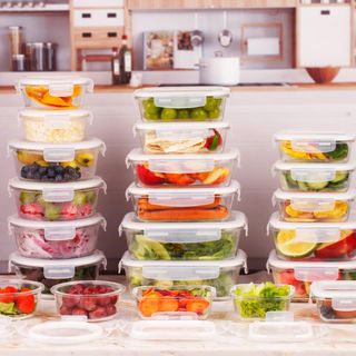 44-Piece Glass Storage Container Set with Silicone Lid