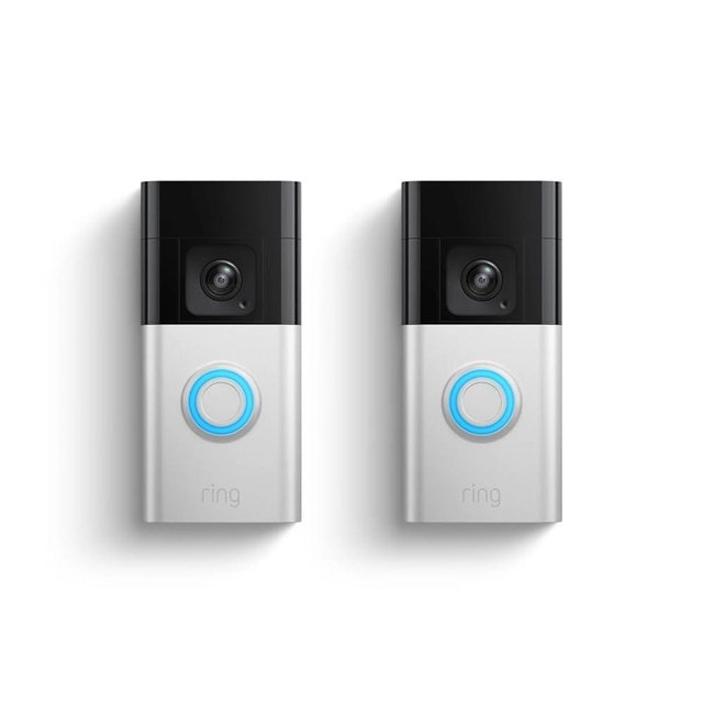 Ring Battery Doorbell Pro (newest model), Two-Way Talk with Audio+, 3D Motion Detection, and 1536p HD+ Head-to-Toe Video | 2-Pack