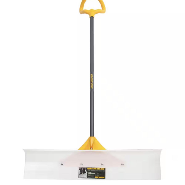 True Temper 36 in. Industrial Grade Snow Pusher with Versa Grip 1663600