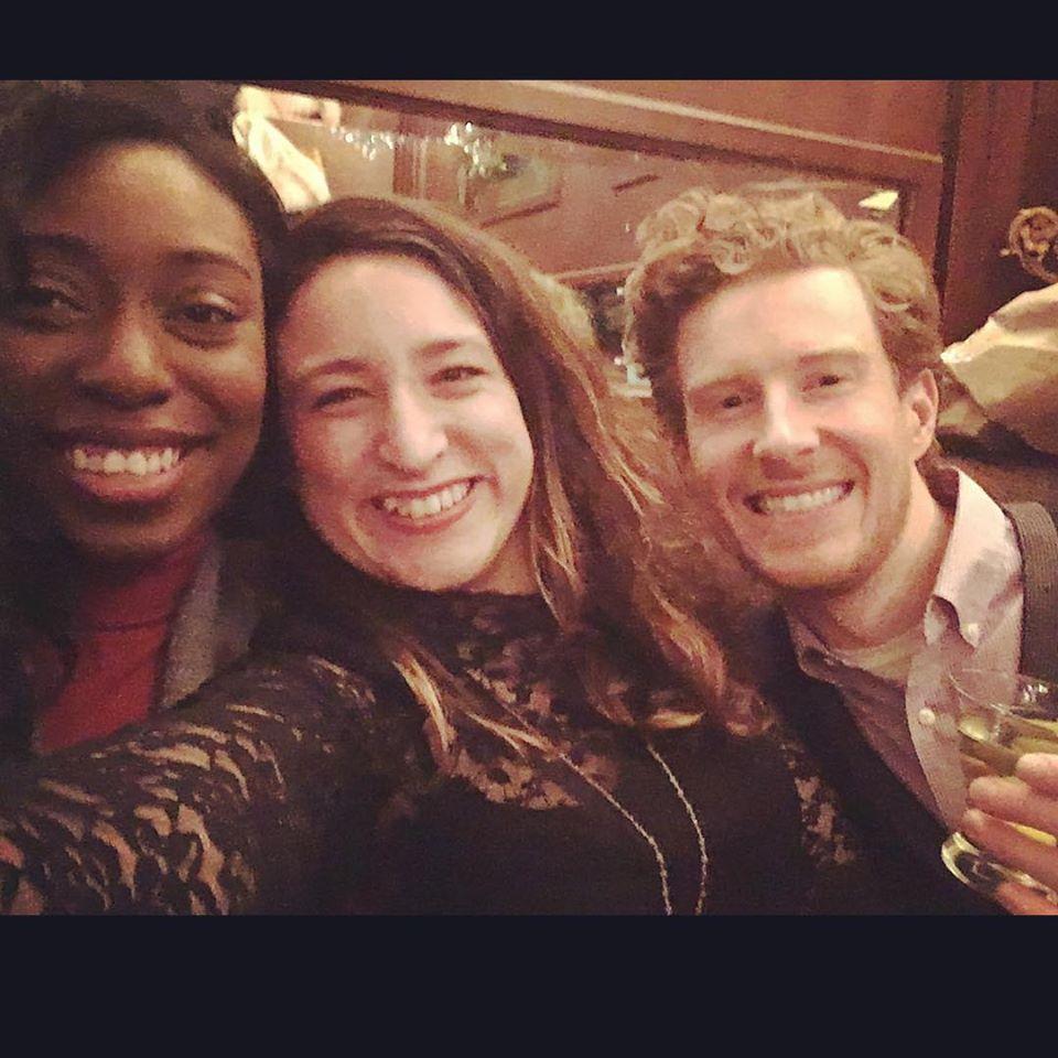 Celebrating Chelsea's birthday with Jill's friend Robbie