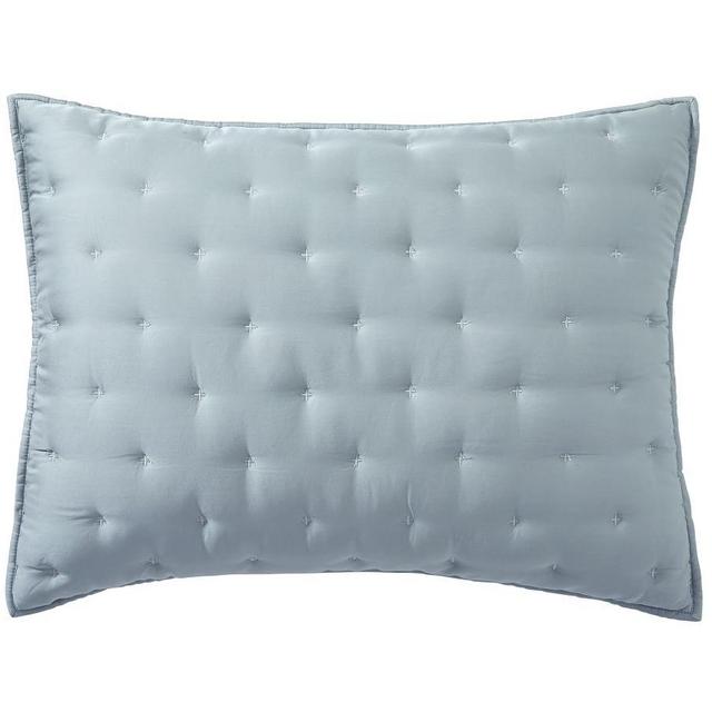 Riviera Blue TENCEL™ Tufted Quilted Shams, Standard, Set of 2