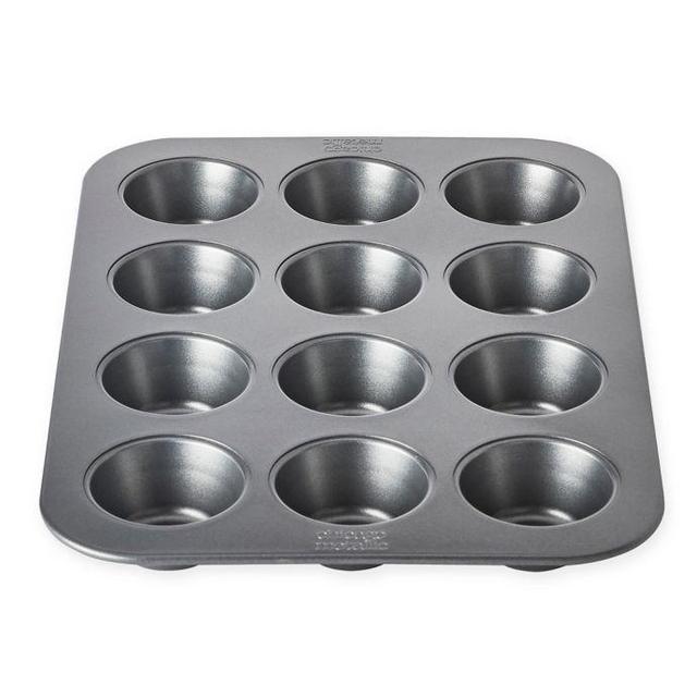 Chicago Metallic™ 12-Cup Nonstick Muffin Pan with Armor-Glide...