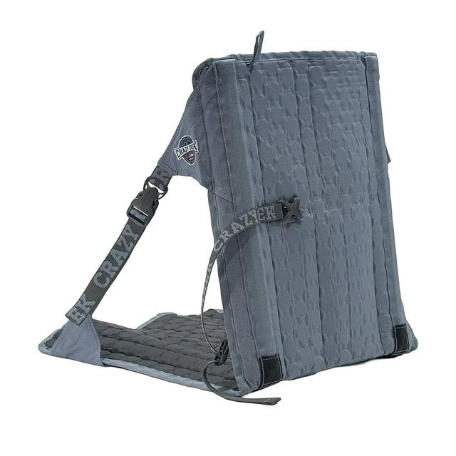 Crazy Creek HEX 2.0 Original Chair for Camping, Stadium Seating & More, Comfort on All Terrains, Adjustable Straps, Compact Design, Water-Resistant,Cobalt/Slate