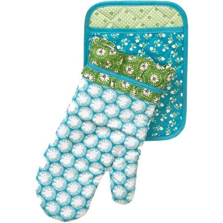 The Pioneer Woman Dandelion Pot Holder/Oven Mitt Set