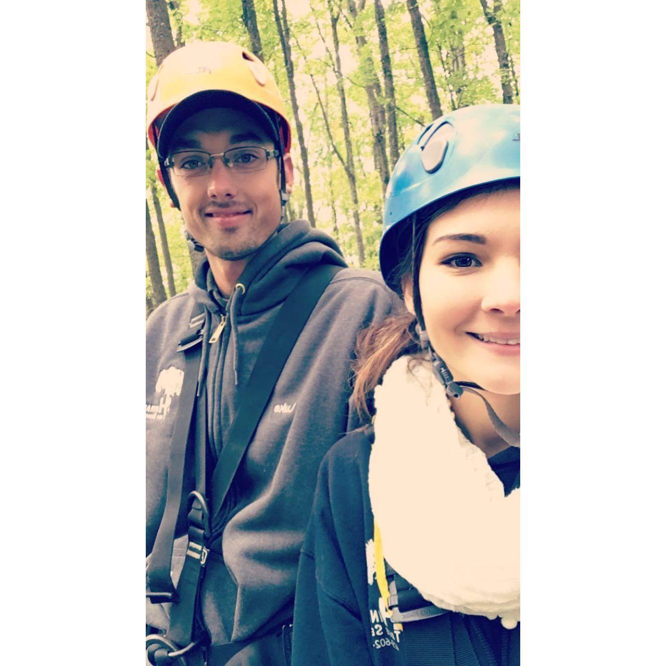 Hocking Hills ziplining