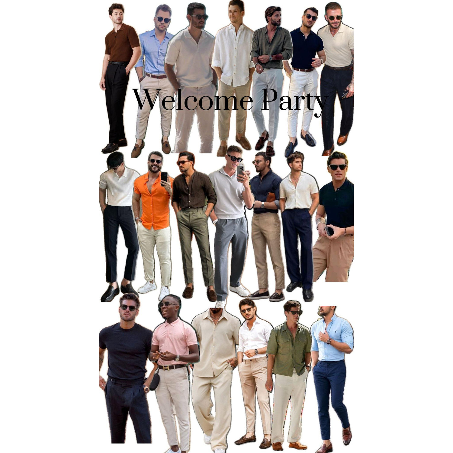 Welcome party attire