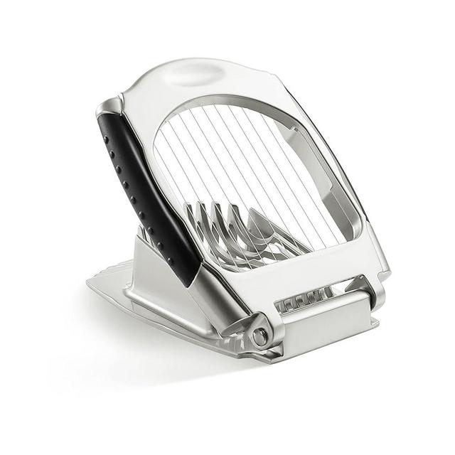KITEXPERT Egg Slicer for Hard Boiled Eggs, Heavy Duty Egg Cutter with Stainless Steel Wire, Multipurpose Egg Dicer Chopper for Hard Boiled Eggs, Strawberry, Mushroom, and Soft Fruit- Zinc Alloy