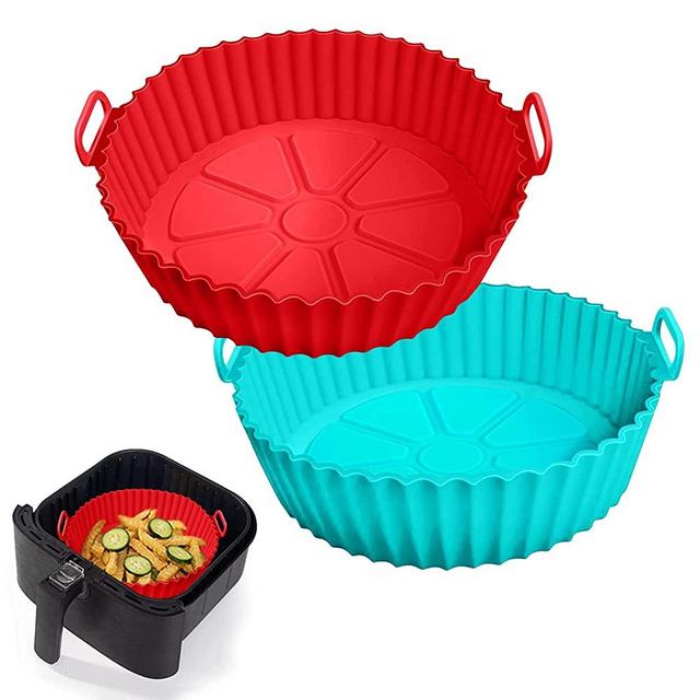 SILIVO Silicone Jumbo Muffin Pans Nonstick 6 Cup(2 Pack) - 3.5