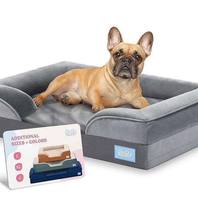 Orthopedic Sofa Dog Bed - Ultra Comfortable Dog Beds for Medium Dogs - Breathable & Waterproof Pet Bed- Egg Foam Sofa Bed with Extra Head and Neck Support - Removable Washable Cover & Nonslip Bottom