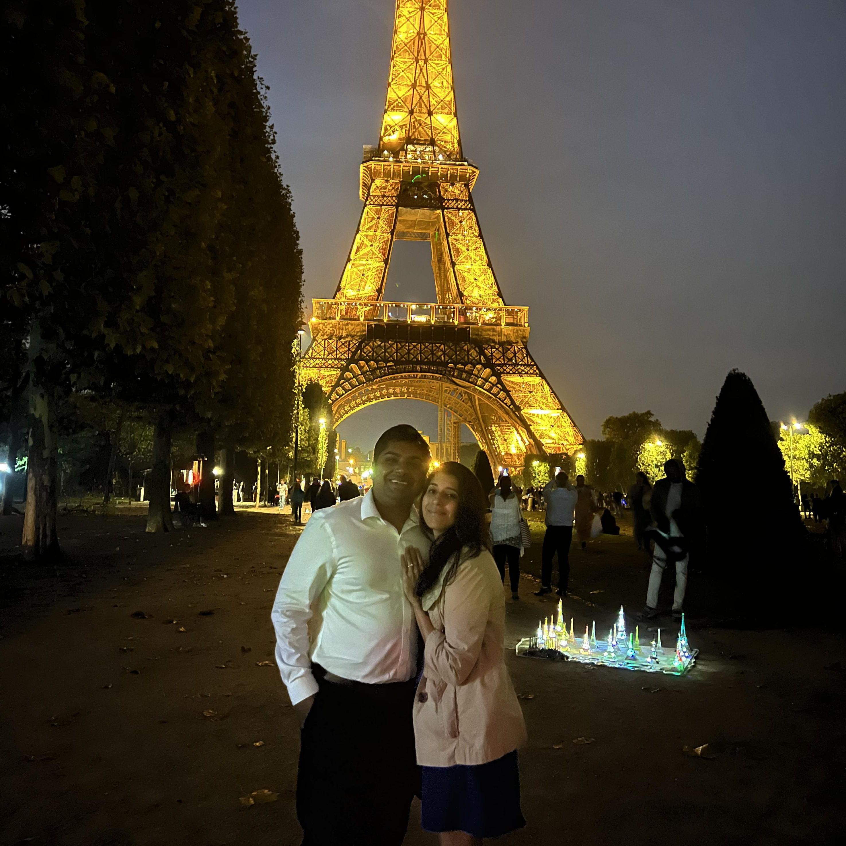 Post-proposal obligatory Eiffel Tower picture. 