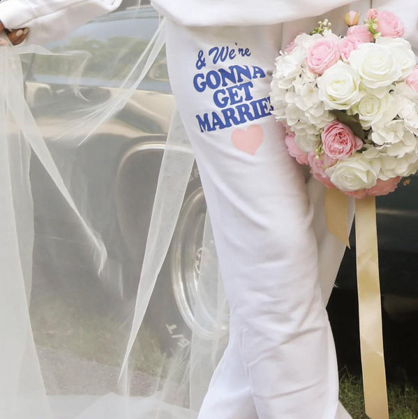 friday + saturday: gonna get married sweatpants