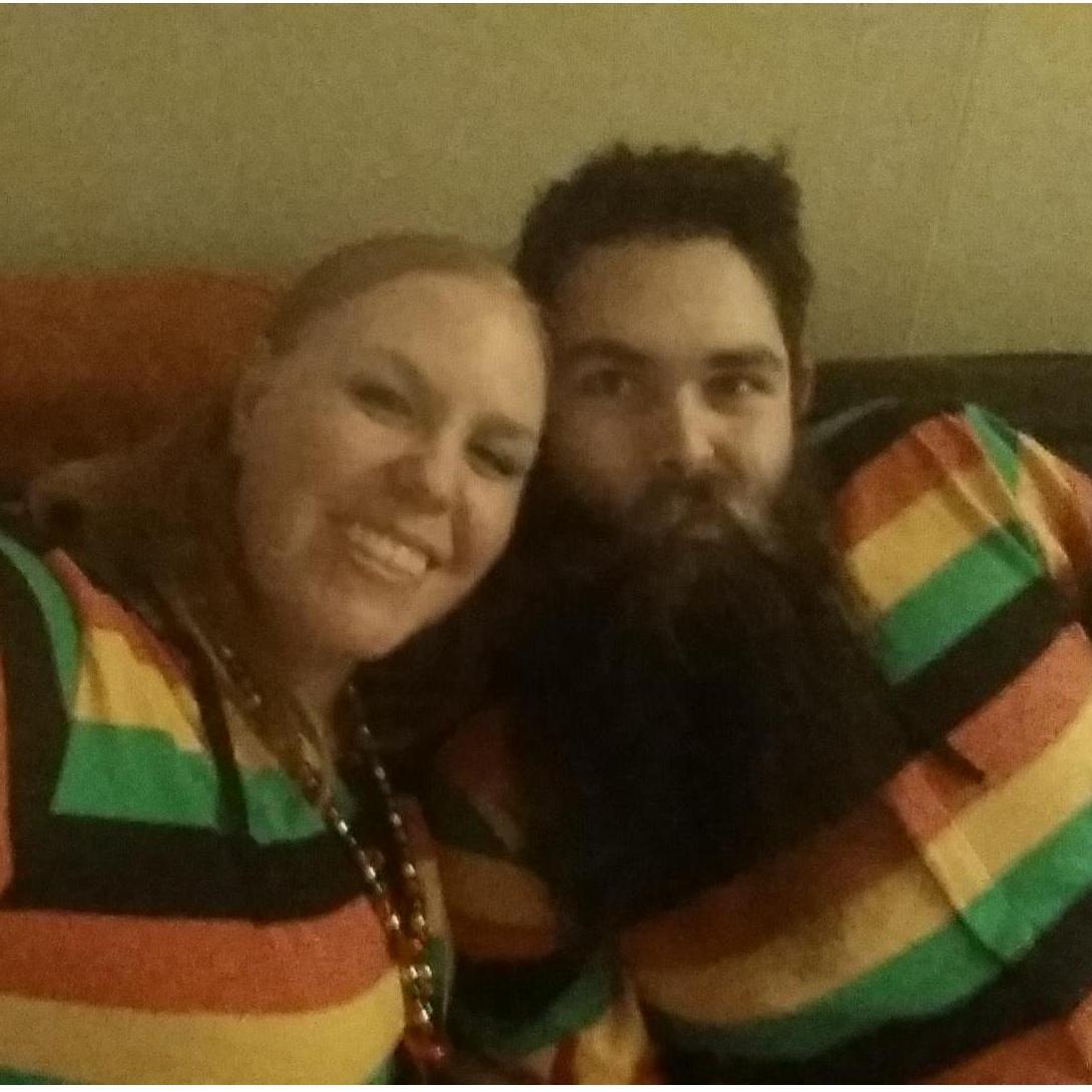 Matching onesies (minus antlers)
Christmas Eve 2014