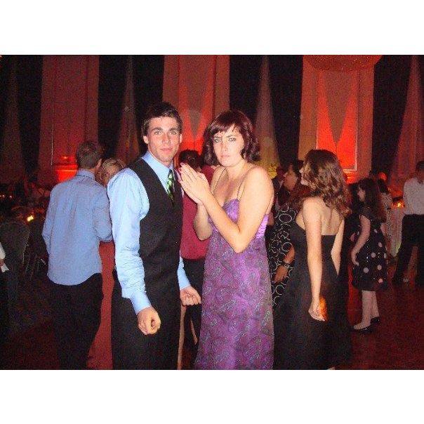 Our first wedding together in 2007.