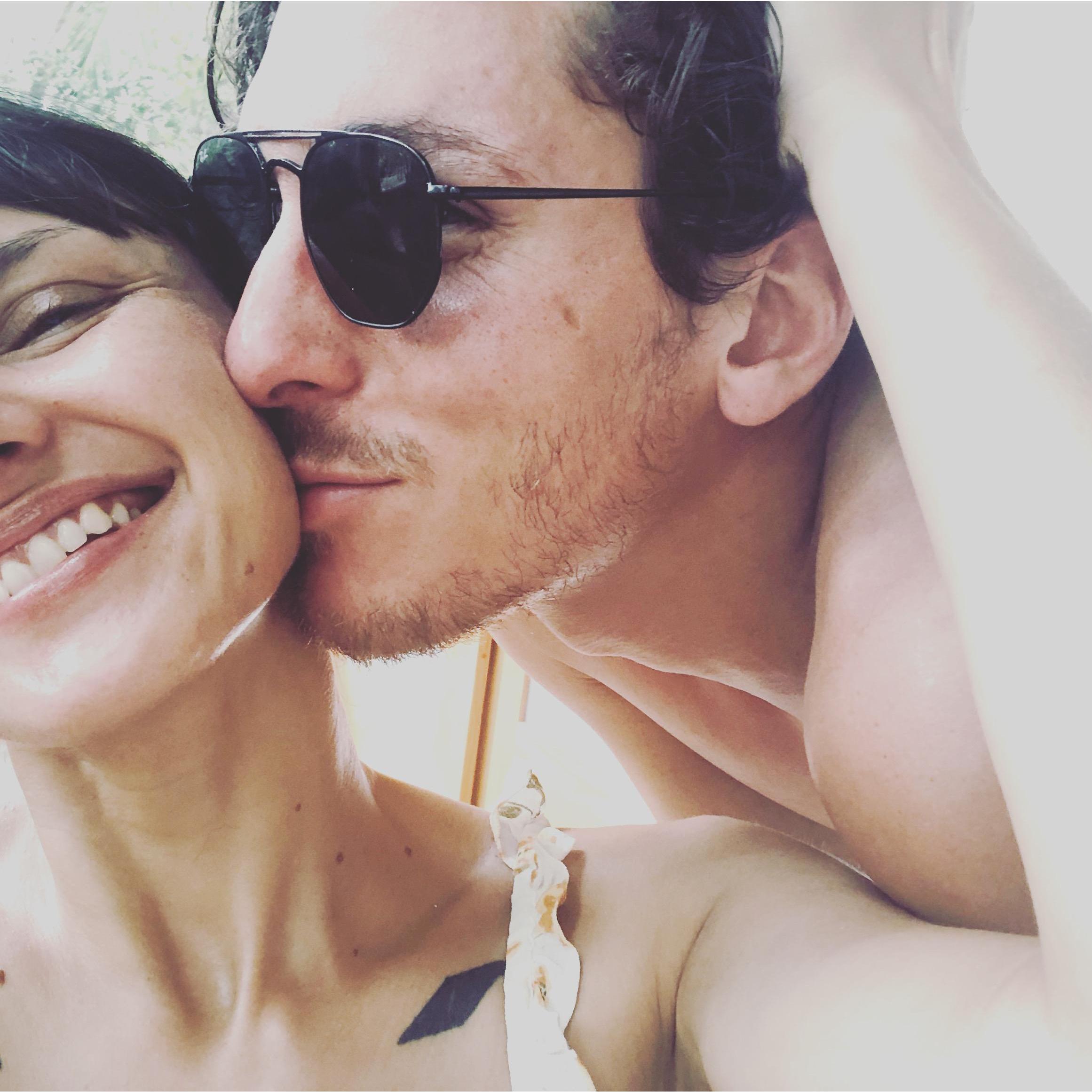 Our first Christmas together on the beach at Boca del Cielo, Chiapas