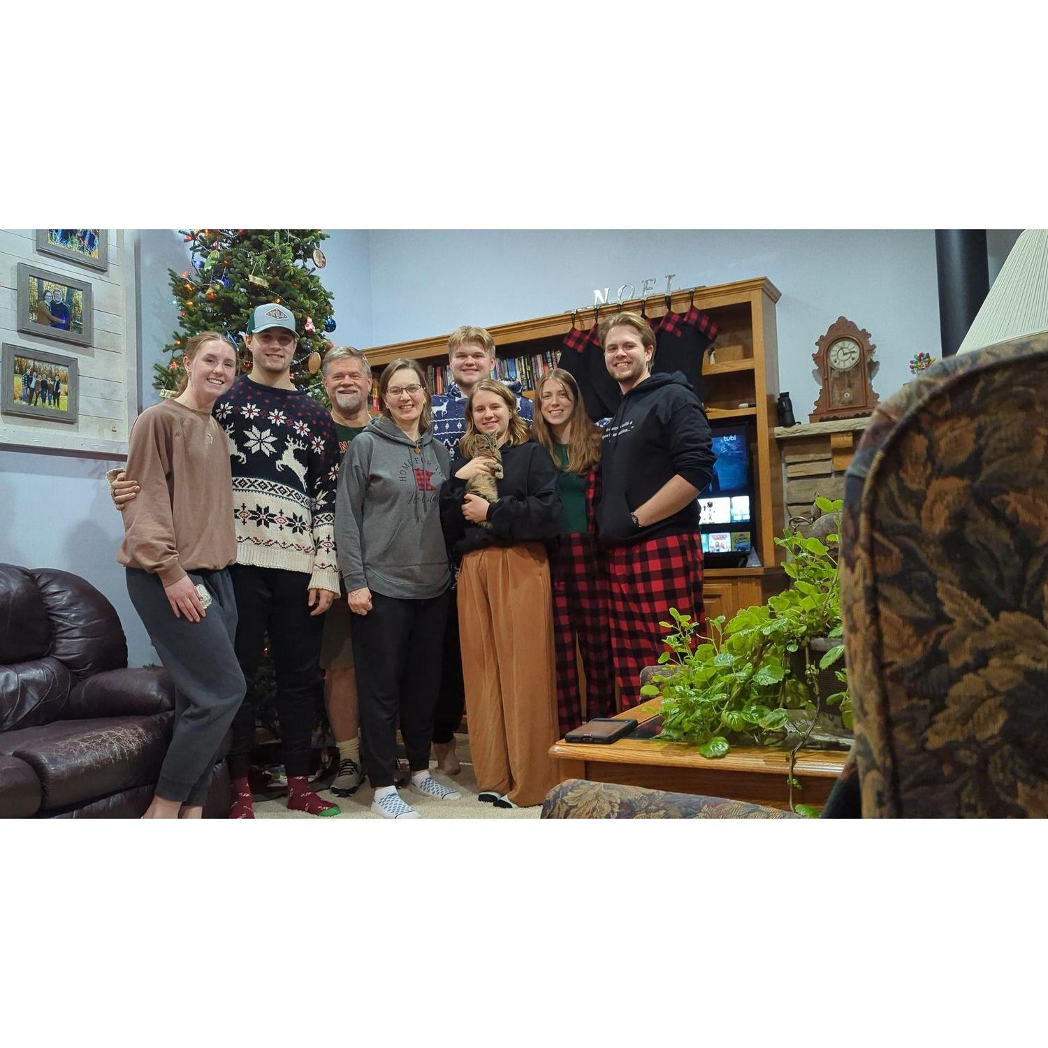 Ellie got to join the Mossberg family Christmas for the first time